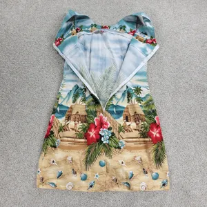 VTG KYs Hawaiian Dress Womens S Tropical Floral Beach Sleeveless Mini Sundress thumbnail 4