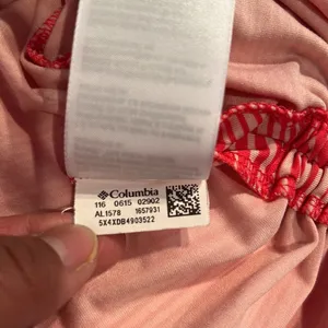 Columbia anytime casual striped tunic Omni wick large cinched sides V-neck pink thumbnail 9