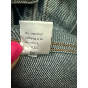 PAM & GELA Statement Denim Embroidered Jacket with Rhinestone Eagles‎ Size Small thumbnail 10