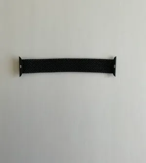 Black Nylon Braided Solo Loop Apple Watch Band thumbnail 4