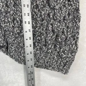 Free People Sweater Jacket Womens XS Oversized Hooded‎ Full Zip Open Knit boho thumbnail 9