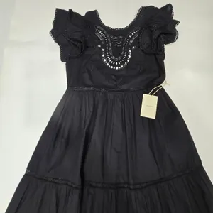 Tularosa Claudette Midi Dress in Black Small thumbnail 9