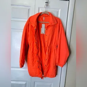 FREE PEOPLE peri‎ packable prima loft jacket over sized WOMENS SIZE XS thumbnail 7