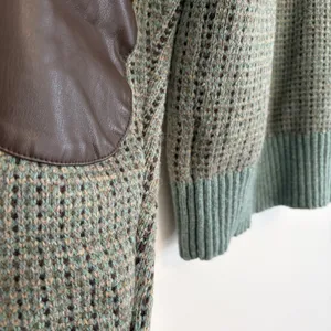 Lauren Ralph Lauren Women's Faux Leather Trim Wool Blend Sweater Equestrian‎ SP thumbnail 8