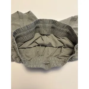 Athletic Works Lounge Shorts Womens Small Gray Smocked Waist Active Pocket 0165 thumbnail 3