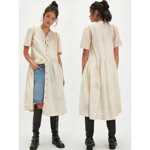 Free People Dainty Ethereal Cottage Bella Mae Midi Dress Vanilla Floral Small thumbnail 3