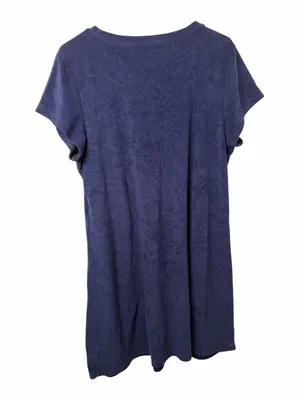 Offline by Aerie Women's Navy Short-Sleeve Terry Shift Dress thumbnail 2