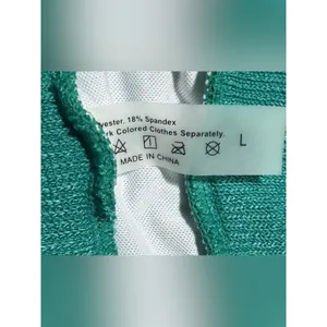 Ribbed Bikini Set-High Waisted & Triangle Top L 12 14 NWOT thumbnail 2