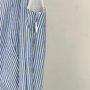 J.Crew Striped Sleeveless Belted Tiered Dress White Banker Blue Retro US 6 NWT thumbnail 9