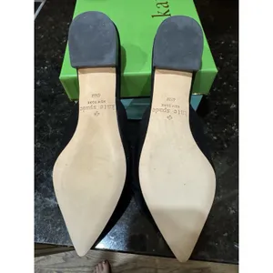 Kate Spade New York BLACK Suede Women's Fayrn‎ Point Toe Mules Size 6.5 thumbnail 7