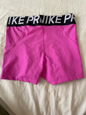 Pink Nike Pro Shorts thumbnail 4