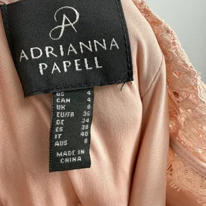 Adrianna Papell Dress Women’s Size 4 NWT Lace Maxi Gown Pink Wedding Bridesmaid thumbnail 4