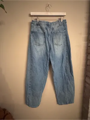 OAT NY Barrel Leg Jeans Blue Size 10 thumbnail 5
