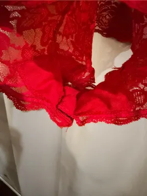 Rampage Red Lace Chemise Bodysuit thumbnail 2