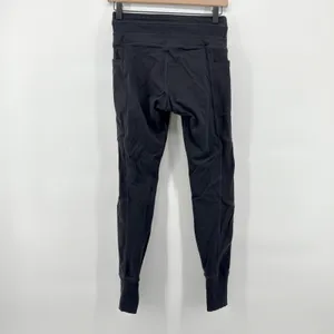 Athleta Women's Excursion Jogger Leggings Pockets Black Ribbed Small‎ thumbnail 3