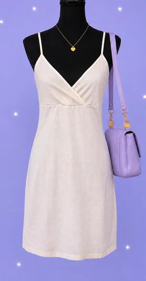 Haley & June baby blue mini coquette fairy cottagecore summer dress Size Large thumbnail 1