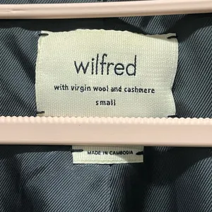 Aritzia Wilfred The Cocoon Wool Cashmere Coat in Grey Size Small thumbnail 7