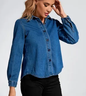 Blue Denim Button thumbnail 1