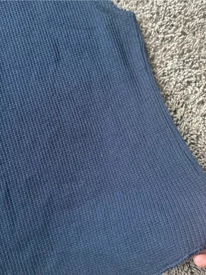 SKIMS Navy Sleeveless Waffle Knit Tank thumbnail 3