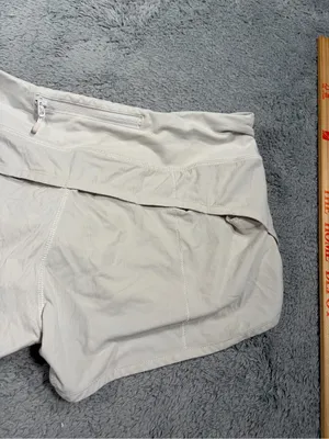 Lululemon cream/white Athletic Running Shorts 6 thumbnail 10