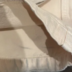 ZARA NWOT creamy beige High Rise cargo jeans pants large pockets small s thumbnail 6
