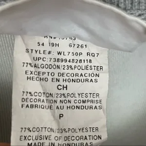 Champion Reverse Weave Gray AOP Spell Out Crewneck Sweatshirt S thumbnail 6