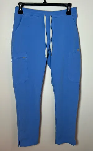 Figs Yola Scrub Straight Leg In Ceil Blue High Rise Healthcare Size XS thumbnail 1