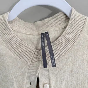 Anthropologie Beige Knit Cardigan Size XS thumbnail 4