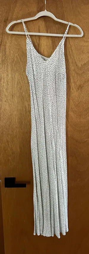 A new day maxi polka dot flowy dress thumbnail 1
