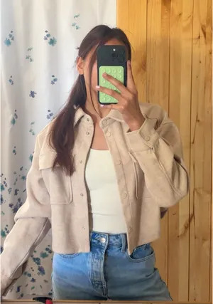 ANWND Tan Collared Button Up Jacket thumbnail 1