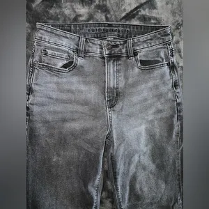 American Eagle Stretch Mom Jean in Black Size 4 Regular thumbnail 7