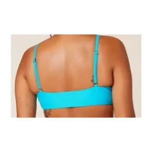 NWT Andie Swim The Riviera Bikini Top Adjust Straps Removable Cup M Coastal Blue thumbnail 10