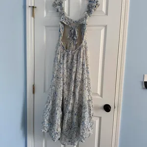 American Eagle maxi blue floral dress size XXS thumbnail 2