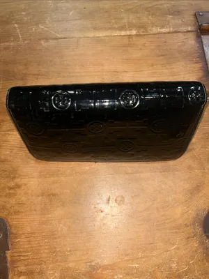 Tory Burch Black Patent Leather Embossed Logo Zip Around Continental Wallet thumbnail 12