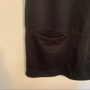 Abercrombie & Fitch Women's Size Medium Short Sleeve Ponte Shift Dress Black thumbnail 6