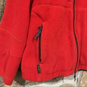 Vintage Red/Black Polo Ralph Lauren Embroidered Zip Up Sweatshirt Jacket thumbnail 3