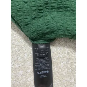 Anthropologie Green Smocked Ruffle CamisolTank Top Square Neck Sleeveless SizeL thumbnail 10