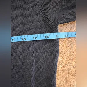 CoMMENSE Metal Button Collar Midi Dress COLOR - Navy, Size Medium NWT thumbnail 5