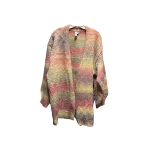 Grace + Karma size 2X/3X muted striped open cardigan thumbnail 2
