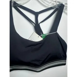 Halara Black Crisscross Sports Bra Women’s Athletic Workout Crop Top Small NWT thumbnail 4