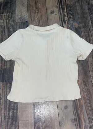 Brandy Melville Cream Knit Button Sweater thumbnail 3