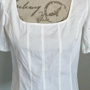 J.Crew Womens Blouse Sz 10 Short Sleeve Cottagecore Cottage Bohemian Smocked thumbnail 5