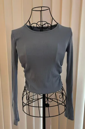 Alo Gather Long Sleeve Celestial Blue thumbnail 5