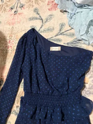 Altar'd State Blue One-Shoulder Dress thumbnail 2
