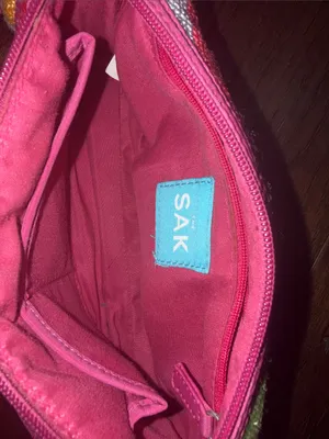The Sak Colorful Diagonal Stripe Pink Shoulder Bag thumbnail 4