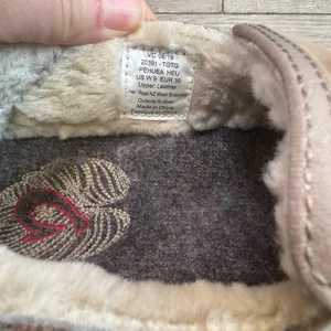 Olukai Pehuea Heu Tan Leather Shearling Lined‎ Slip On Sneakers Womens Size 9 thumbnail 7