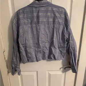 A New Day Striped Blue Button-Up Shirt thumbnail 4