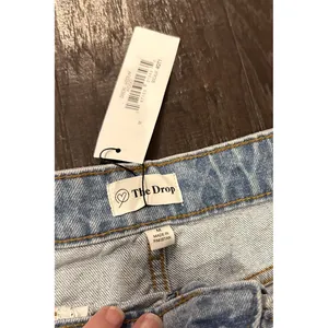 The‎ Drop Dixon Womens Size Medium Indigo Denim Jean Skirt Front Slit Preppy NEW thumbnail 3