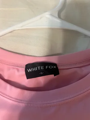 White Fox Boutique Pink Short Sleeve Baby Tee thumbnail 3