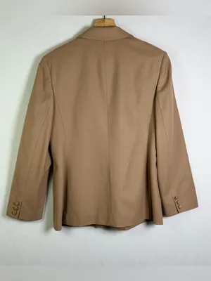 Pendleton Women’s Sz 10 Beige Wool Blazer Crest Buttons Old Money USA Vintage thumbnail 7